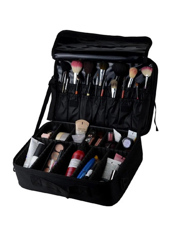 Органайзер бокс бьюті кейс косметичка валіза сумка для зберігання косметики та аксесуарів 37х26х13 см (475110-Prob) Чорний Unbranded (262083041)