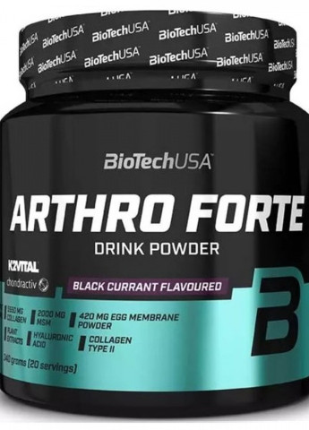 Arthro Forte 340 g /20 servings/ Black Currant Biotechusa (256722970)