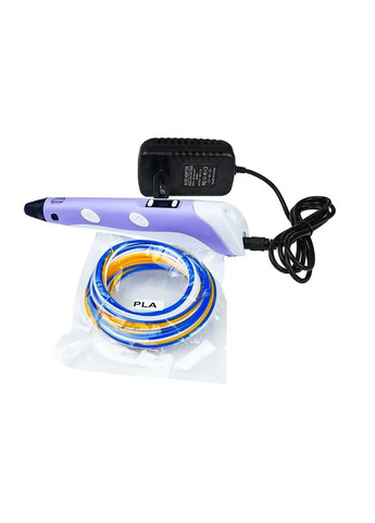 Дитяча 3D ручка з LCD дисплеєм колір фіолетовий ЦБ-00215771 No Brand (259465473)