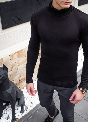 Черный демисезонный свитер axelrod черный Pobedov