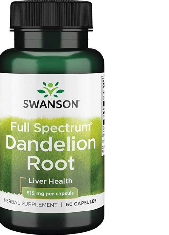 Dandelion 515 mg 60 Caps Swanson (256723497)