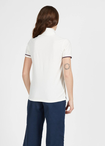Белая женская футболка-поло La Martina