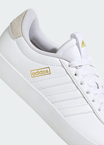 Белые всесезонные кроссовки vl court 3.0 low skateboarding adidas