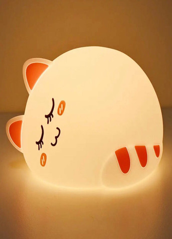 Дитячий силіконовий нічник світильник "Рожевий Котик" 3D (276530034)