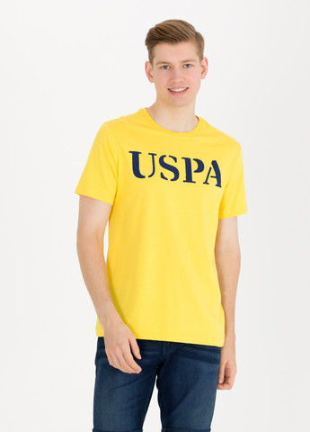 Светло-желтая футболка U.S. Polo Assn.