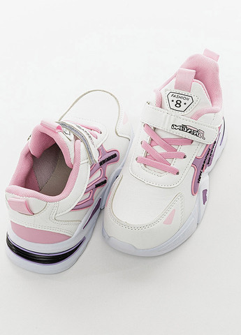 Белые демисезонные кроссовки для девочки цвет белый цб-00204949 No Brand