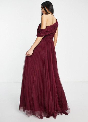 Бордовое платье-макси Asos