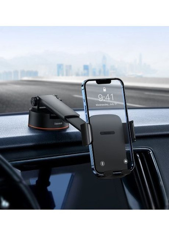 Автомобильный держатель для телефона Easy Control Clamp (на присоске, автодержатель, на торпеду или стекло) - Черный Baseus (260172503)