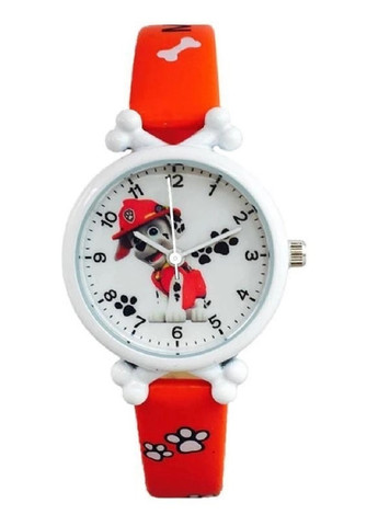 Детские наручные часы для детей девочек мальчиков с персонажем Маршал щенячий патруль (476073-Prob) Красные Unbranded (276249314)