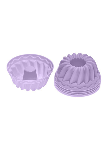 Набір силіконових форм для випічки кексів, мафінів, міні-тортиків 6 шт A-Plus (260410525)