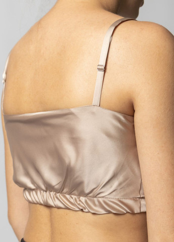 Топ на резинке из шелка Армани Капучино Maybel (261249388)