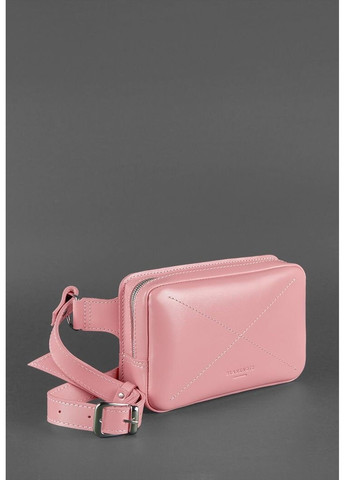 Жіноча шкіряна поясна сумка Dropbag Mini рожева BN-BAG-6-PINK-PEACH BlankNote (264478355)