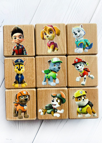 Детские развивающие кубики с изображениями щенков "Патруль" (комплект 1) Creative (257987568)