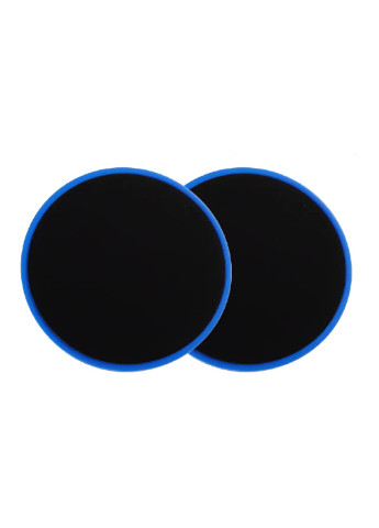 Набор глайдинг дисков тренажеров для фитнеса тренировок скольжения 2 шт (473878-Prob) Синие с черным Unbranded (256704793)