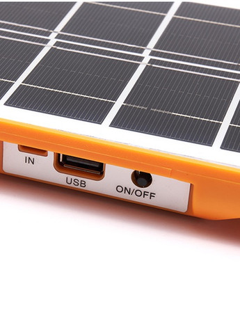 Портативна сонячна панель зі світлодіодним ліхтариком USB-акумулятор OEING PSPF1 Led (257623838)