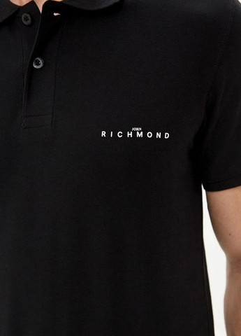 Черная футболка-поло для мужчин John Richmond