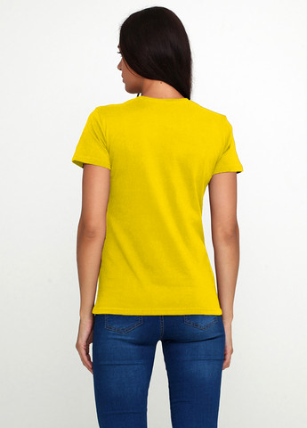 Желтая всесезон женская футболка с коротким рукавом Malta