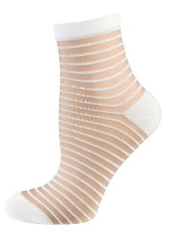 Жіночі шкарпетки Trend р.39-42 Білий/Смужка/Крапочка () Nur Die 615871 (277979021)