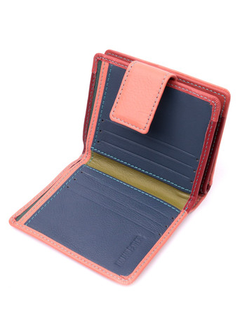 Кожаный женский вертикальный кошелек небольшого размера 19438 Оранжевый st leather (278001019)