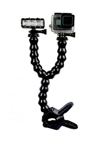 Подвійне кріплення затискач Jaws Flex Clamp щелепи з подвійним шарнірним виносом для екшн-камер (474036-Prob) Unbranded (257183794)