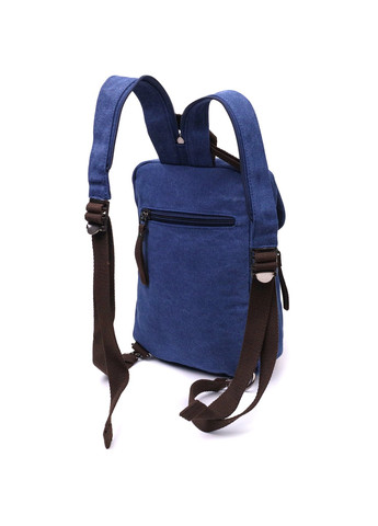 Современный рюкзак для мужчин из плотного текстиля 22184 Синий Vintage (267948743)