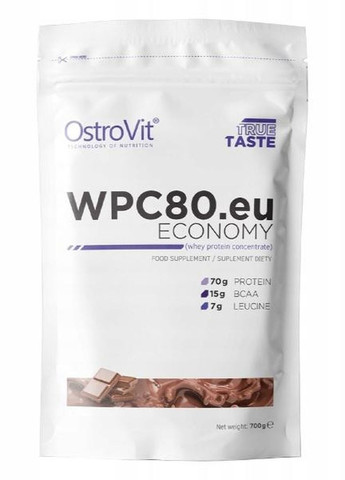 Economy WPC80.eu 700 g /23 servings/ Chocolate Ostrovit (273773093)