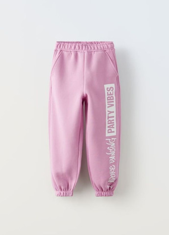 Розовые повседневный зимние брюки Zara