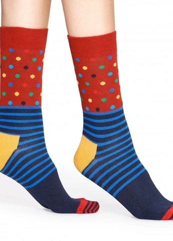 Червоні шкарпетки sunrise Happy Socks горошок (266699045)