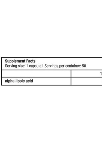 ALA /Alpha Lipoic Acid 50 Caps Biotechusa (256719313)