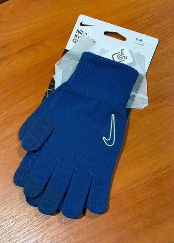 Рукавиці сенсорні Nike gloves tech and knit grip blue tg 2.0 (270857175)