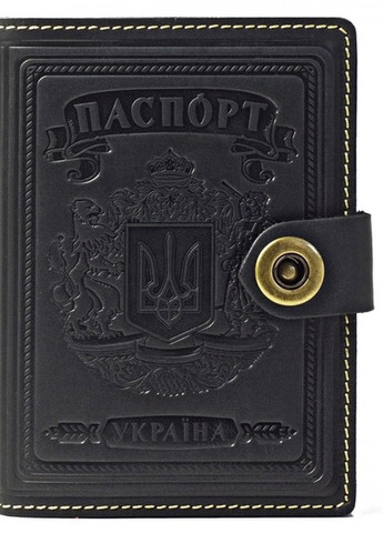 Кожаная обложка для паспорта Villini 001 чёрный Martec (258961181)