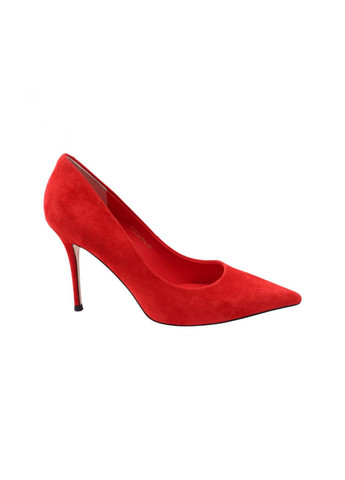 Туфли женские красные натуральная замша Sasha Fabiani