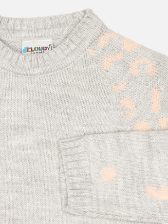 Сірий зимній костюм зі штанами для дівчинки колір сірий цб-00224264 Cloudy