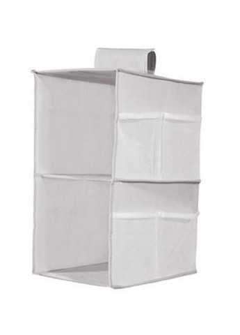 Подвесной органайзер модуль шкаф для хранения одежды обуви вещей сумок на 2 ячейки 40х30х22 см (474430-Prob) Серый Unbranded (258457539)