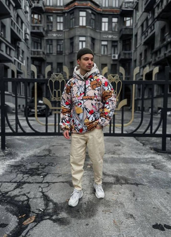 Комбинированная зимняя анорак No Brand