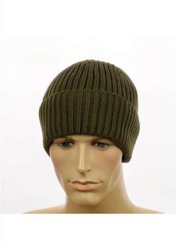 Чоловіча зимова шапка на флісі No Brand чоловіча шапка на флісі (271700619)