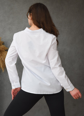 Сорочка жіноча білого кольору Let's Shop (257609436)