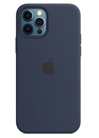 Чехол силиконовый soft-touch Silicone case with Mag Safe для iPhone 12 Pro Max синий Deep Navy Apple (259907121)