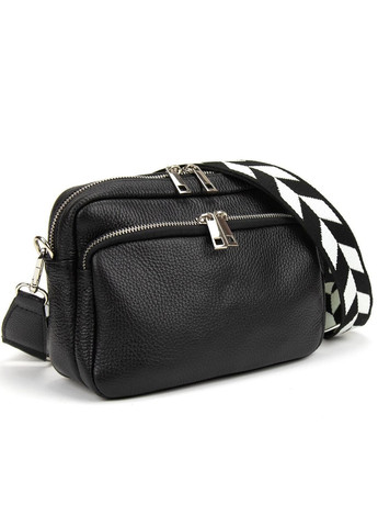 Женская кожаная сумочка с широким ремнем Italy F-IT-9830-1A Firenze (277977505)