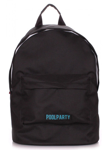 Молодіжний рюкзак з тканини eco-backpack-black PoolParty (262892093)