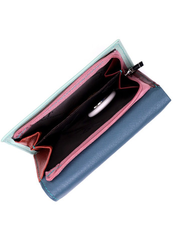 Сучасний жіночий гаманець з якісної натуральної шкіри 19459 Різнокольоровий st leather (278001120)