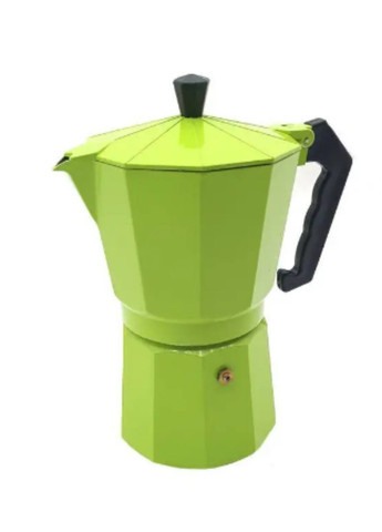 Кофеварка гейзерная 9 чашек для газовых плит XO DT-2709 однотонная зелёная