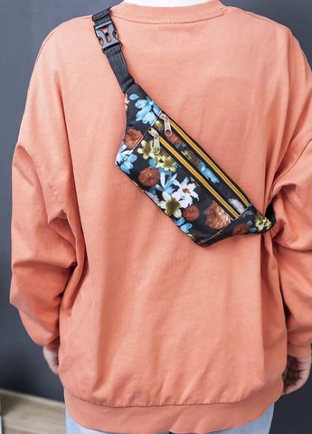 Поясна спортивна бананка маленька сумка для бігу кольорова 02 No Brand (265000135)