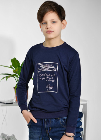 Синяя футболки сорочки батник на хлопчика (ximox)16482-709 Lemanta