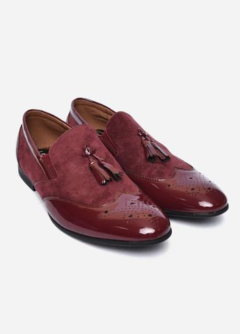Туфлі чоловічі бордового кольору Let's Shop (258187952)