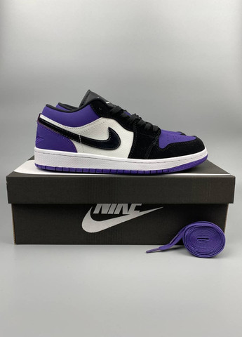 Фиолетовые демисезонные мужские кроссовки спортивные на осень черные с фиолетовым No Brand