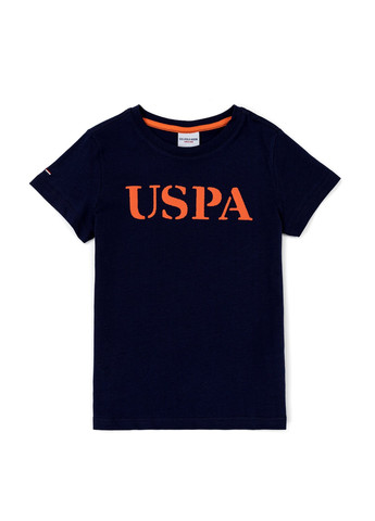 Темно-синяя футболка u.s/ polo assn. на мальчика U.S. Polo Assn.