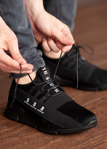 Черные демисезонные кросовки south fresh black Vakko