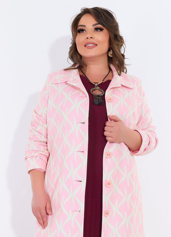 Розовое Жіночий верхній одяг Легке пальто цікавого крою (54601)110364-8 Lemanta