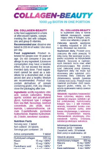 Колаген Collagen-Beauty 20 tab (Strawberry-Rhubarb) Allnutrition (257474445)